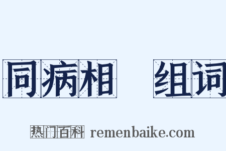 同病相憐组词是什么意思的图片